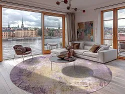 Tapete redondo - Loures (roxo)