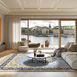 Tapete Wilton - Lukla (azul)