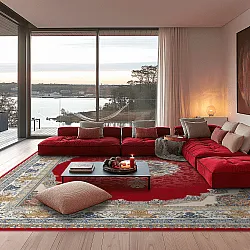 Tapete Wilton - Lukla (vermelho)