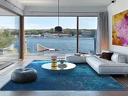 Tapete Wilton - Lynton (azul escuro)