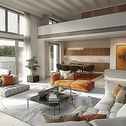 Tapete Wilton - Manilva (cinza/branco/dourado)