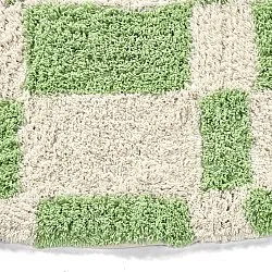 Tapete redondo - Maranello Natural Cotton Shaggy (verde)