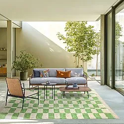 Tapetes felpudos - Maranello Natural Cotton Shaggy (verde)