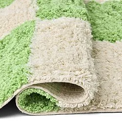 Tapetes felpudos - Maranello Natural Cotton Shaggy (verde)