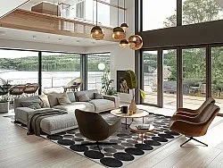 Tapete Wilton - Marineo (cinza)