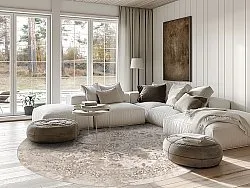 Tapete redondo - Mateur (bege)