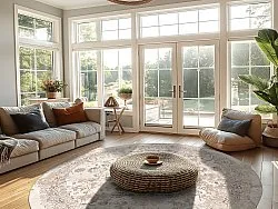 Tapete redondo - Mateur (bege)