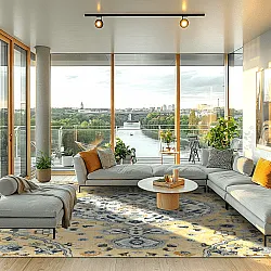 Tapete Wilton - Mojácar (amarelo)