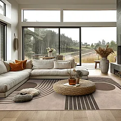 Tapete Wilton - Moudania (marrom/preto)