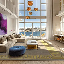 Tapete Wilton - Myra (bege/amarelo)