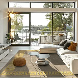 Tapete Wilton - Myra (bege/amarelo)