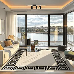 Tapete Wilton - Mytos (bege/preto)