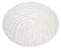 Tapete redondo - Navarra Natural Cotton Shaggy (branco)