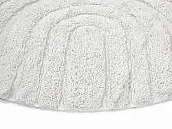 Tapete redondo - Navarra Natural Cotton Shaggy (branco)