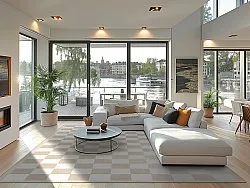 Tapete Wilton - Nevada (bege/branco)