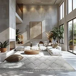 Tapetes felpudos - Pamplona Natural Cotton Shaggy (offwhite)