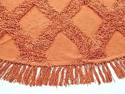 Tapete redondo - Pamplona Natural Cotton Shaggy (terracota)