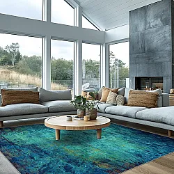 Tapete Wilton - Pardos (azul)