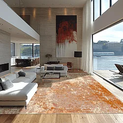 Tapete Wilton - Pavoa (laranja)