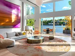 Tapete redondo - Periana (rosa/multicolorido)