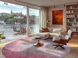 Tapete redondo - Perugia (rosa)