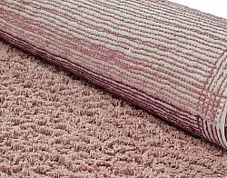 Tapete redondo - Pione Natural Cotton Shaggy (rosa)