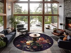 Tapete redondo - Rich Flowers (multicolorido)