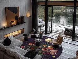 Tapete redondo - Rich Flowers (multicolorido)