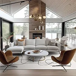 Tapete Wilton - Rosetta (cinza)