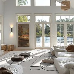 Tapete Wilton - Rosetta (cinza)