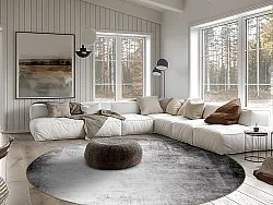 Tapete redondo - Rosia (cinza)