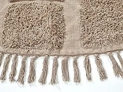 Tapete redondo - Salem Natural Cotton Shaggy (taupe)