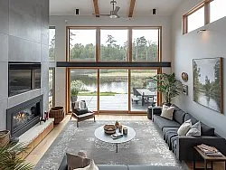 Tapete Wilton - Santi (cinza/branco)