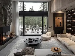 Tapete Wilton - Santi (cinza/branco)