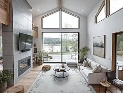 Tapete Wilton - Santi (branco/cinza)