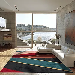 Tapete Wilton - Sanya (vermelho/multicolorido)