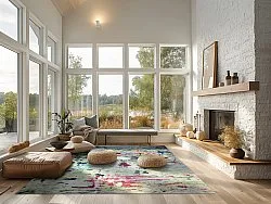 Tapete Wilton - Satriano Blur (cinza/multicolorido)