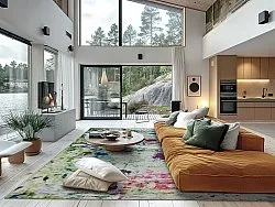 Tapete Wilton - Satriano Blur (cinza/multicolorido)