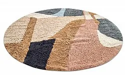 Tapete redondo - Sion Natural Cotton Shaggy (multi)