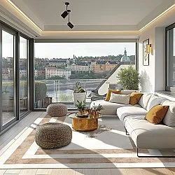 Tapete Wilton - Soros (bege/branco)