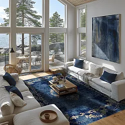 Tapete Wilton - Taknis (azul)