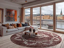 Tapete redondo - Taknis (vermelho)