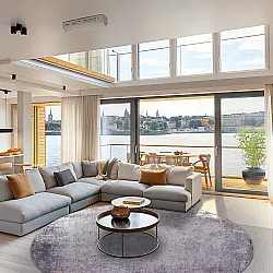 Tapete redondo - Tarnos (roxo)