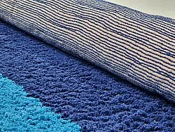 Tapetes felpudos - Taro Natural Cotton Shaggy (azul)