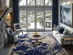 Tapete redondo - Temima (azul)