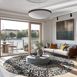 Tapete redondo - Tierra (multicolorido)