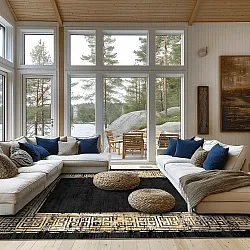 Tapete Wilton - Tilos (preto)