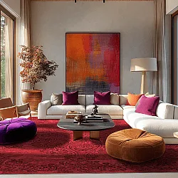 Tapete Wilton - Valenza (vermelho)