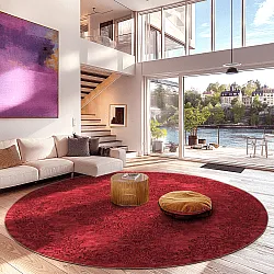 Tapete redondo - Valenza (vermelho)