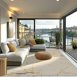 Tapete Wilton - Vieste (bege/dourado)